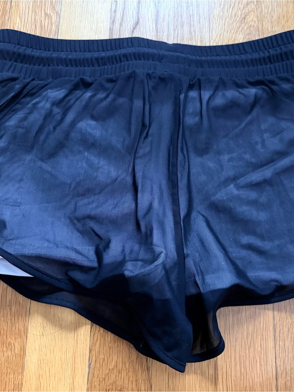 Alo Yoga Ambience Mesh Overlay Shorts